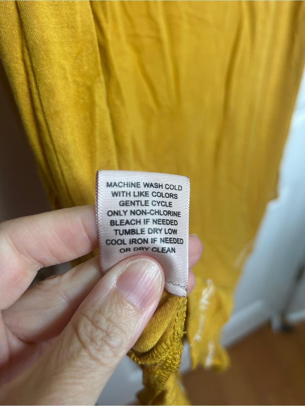 Philosophy Mustard Yellow Embroidered Scoop Neck Dress - Picture 7 of 7